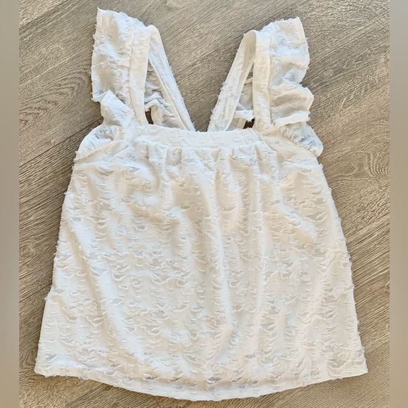 Sienna Sky Square Neck Flutter Sleeve Blouse - Picture 6 of 8